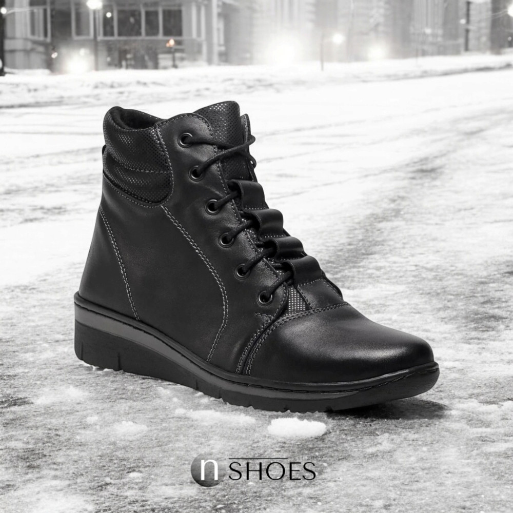 Жіночі чорні зимові черевики Helios 562 Czarny 011 модель 5411