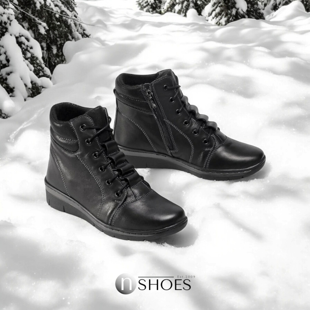 Жіночі чорні зимові черевики Helios 562 Czarny 011 модель 5411