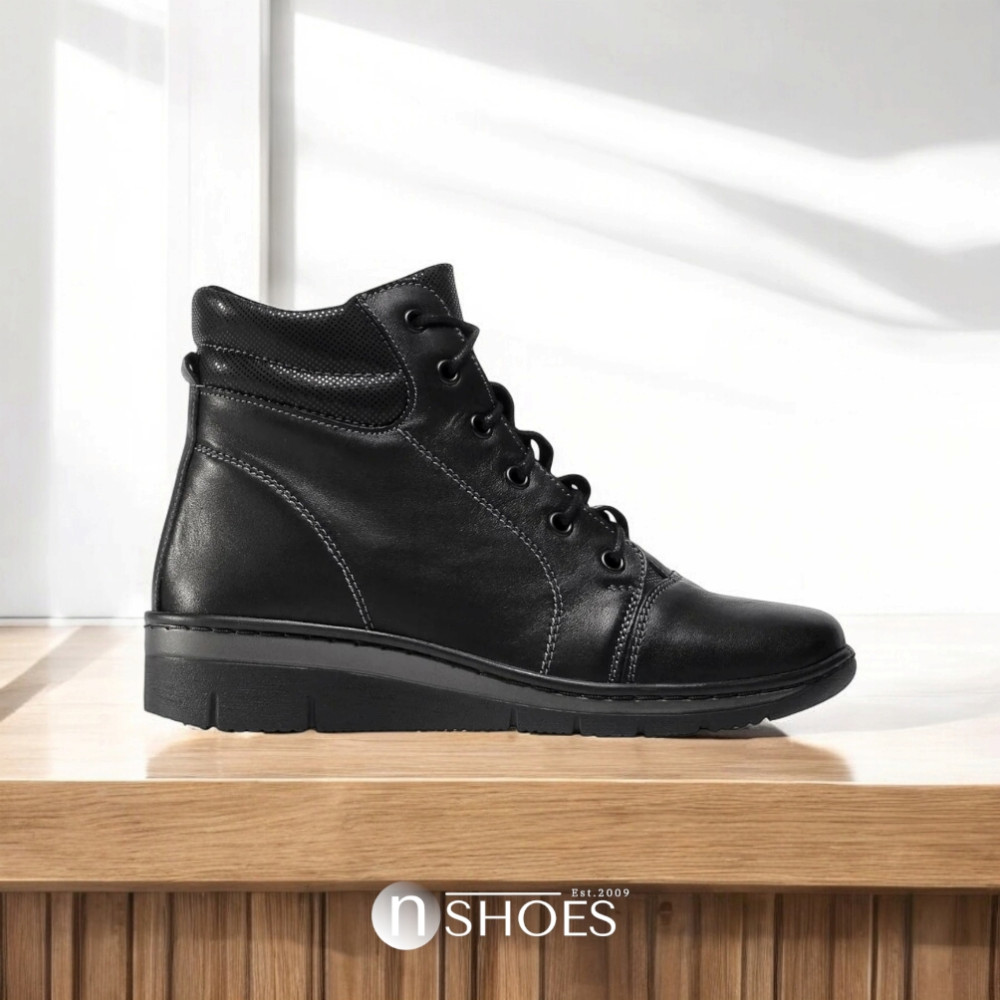 Жіночі чорні зимові черевики Helios 562 Czarny 011 модель 5411