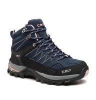 Cиние трекинговые ботинки CMP Rigel Mid Wmn Trekking Shoe Wp 3Q12946 Asphalt Antracite Rose 53UG 5416