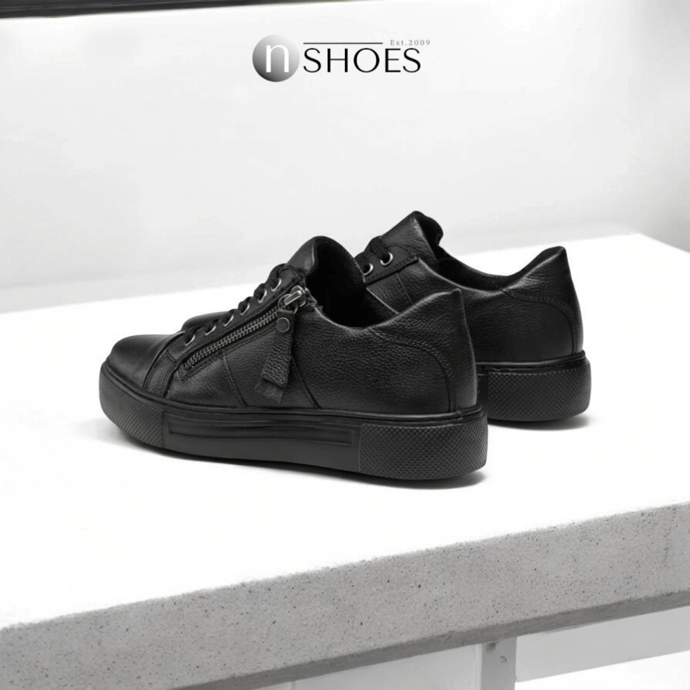 Women's black leather sneakers Lasocki WI16-ZED-03 Black 5422