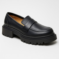 Women's black leather loafers Lasocki EST-DONNA-15 Black 5423 made of genuine leather from a Polish brand