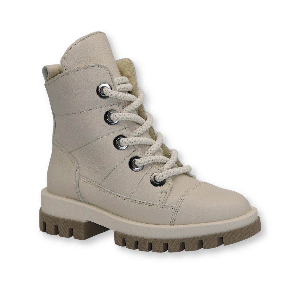 Women’s Beige Leather Winter Boots Steizer z711 552 5426