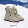 Women’s Beige Leather Winter Boots Steizer z711 552 5426