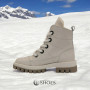 Women’s Beige Leather Winter Boots Steizer z711 552 5426
