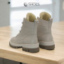 Women’s Beige Leather Winter Boots Steizer z711 552 5426