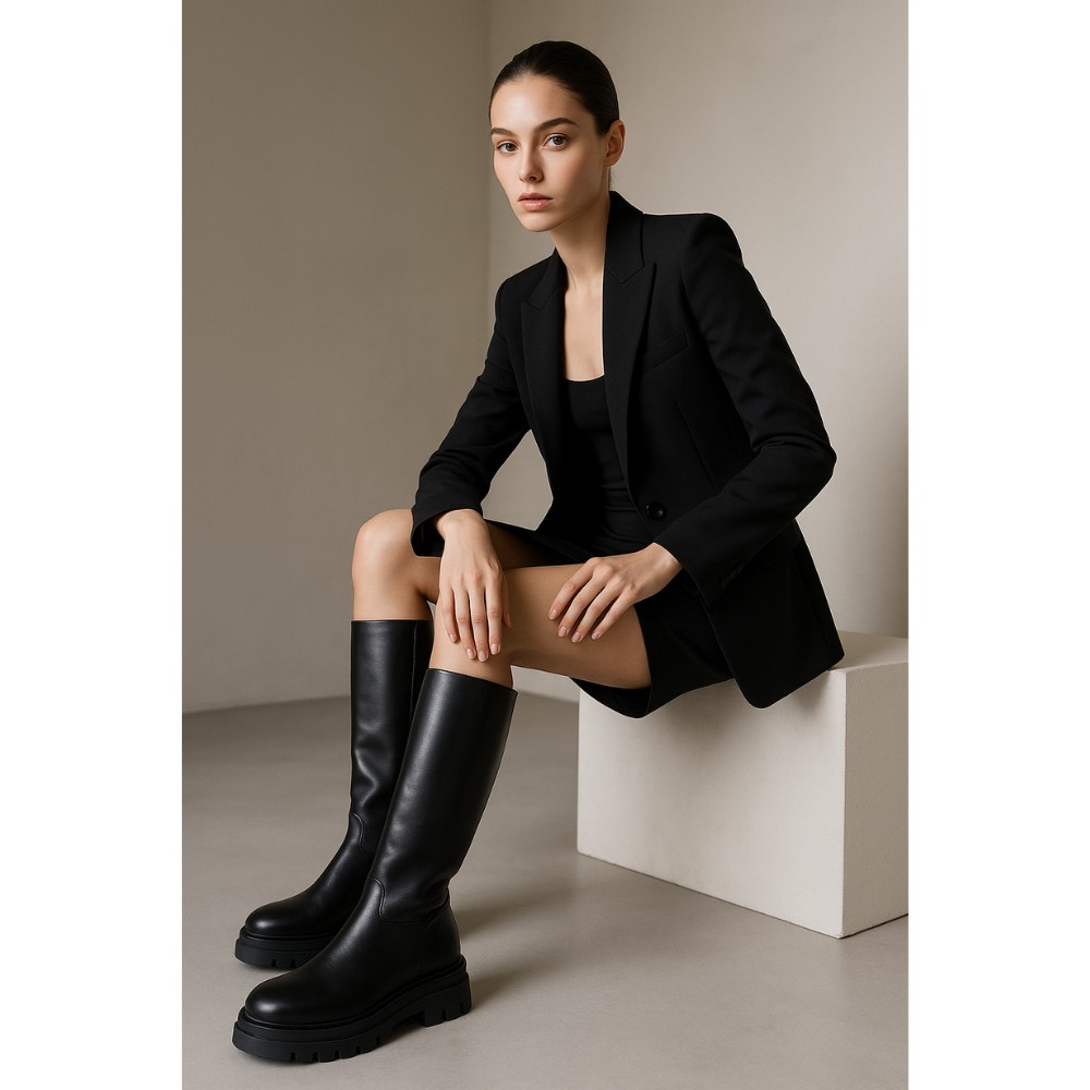 Шкіряні чоботи Kaniowski (Польща) модель 5432