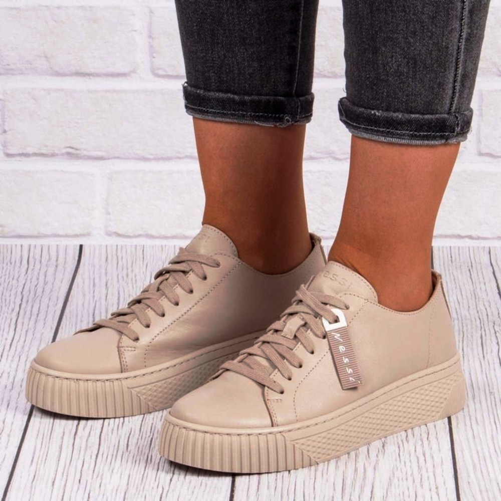 Жіночі шкіряні кеди Nessi (Польща) модель 5433