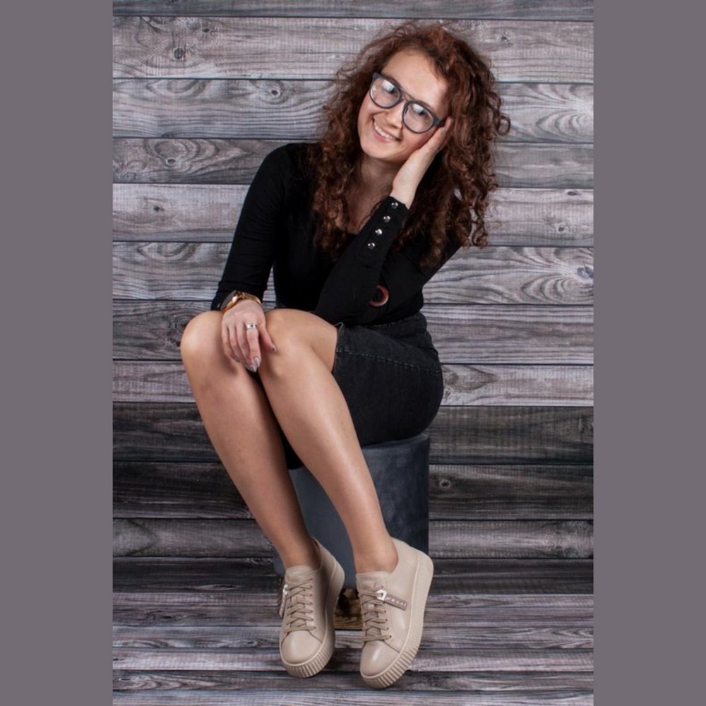 Жіночі шкіряні кеди Nessi (Польща) модель 5433