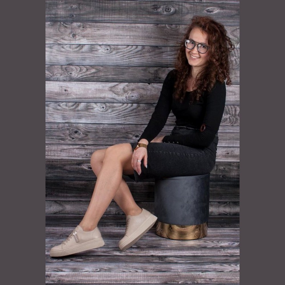 Жіночі шкіряні кеди Nessi (Польща) модель 5433