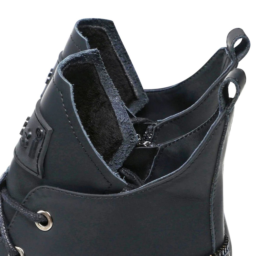 Женские черные зимние ботинки Nessi 20748 czarny модель 5434