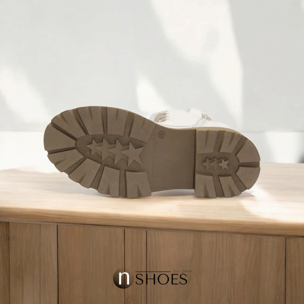 Жіночі білі зимові черевики Nessi 23535 bialy з натуральної шкіри модель 5436