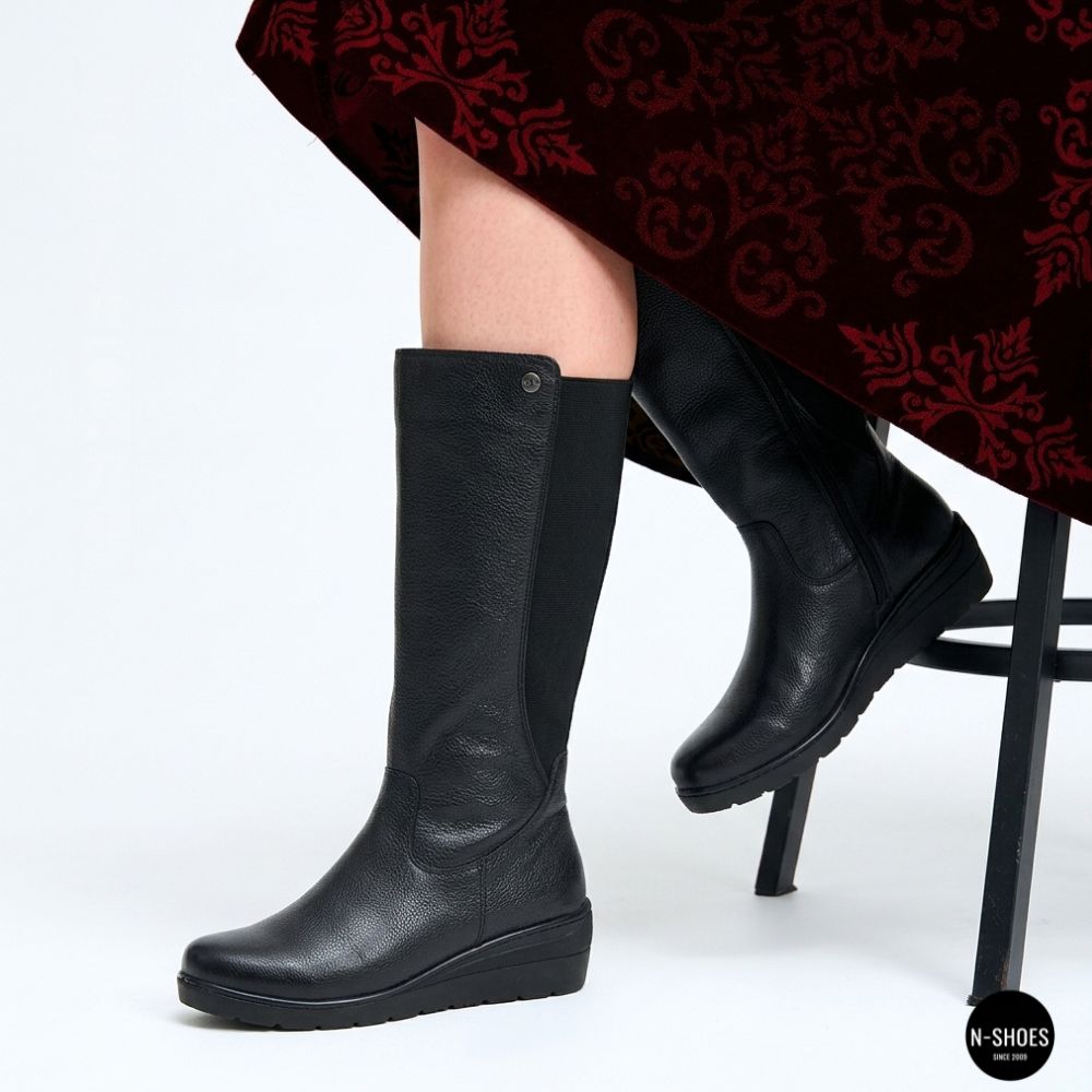 Go Soft WI23-WARUNA-06 Black Boots: Warmth and Style Every Day