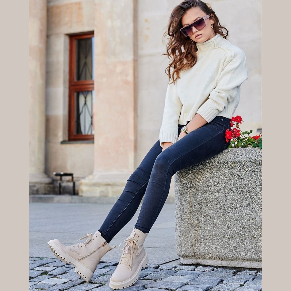 Жіночі шкіряні черевики Nessi (Польща) модель 5440