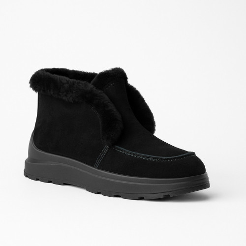 Women's black winter boots uggs Lonza 173874 20273-1 5443 discounted size 38 genuine leather suede boots Women's black winter boots uggs Lonza 173874 20273-1 5443 discounted size 38 genuine leather suede boots