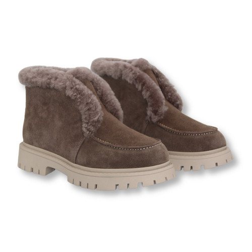 Жіночі сірі зимові черевики уггі Lonza 178582 177992 5444