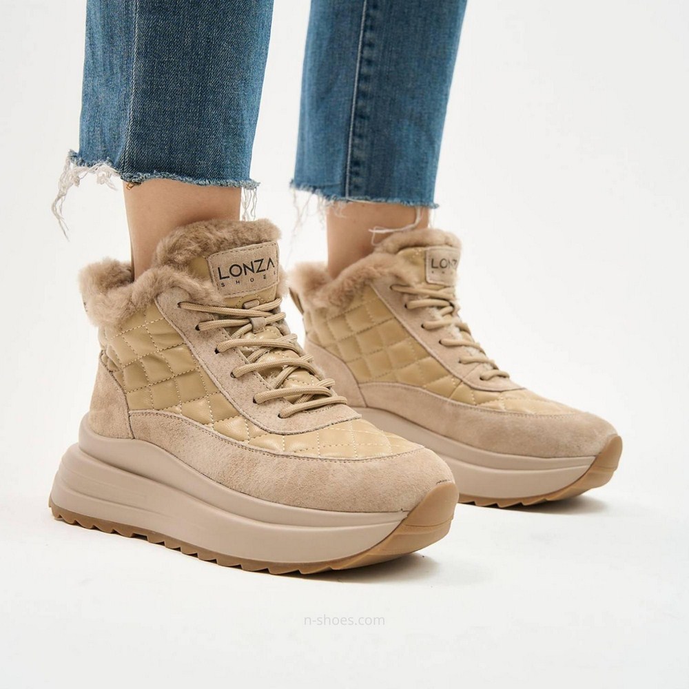 Women's leather sneakers Lonza model 5448