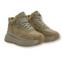 Women’s leather sneakers Lonza 179728 obj-133 khaki for mid-season