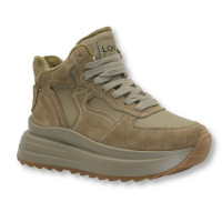 Women's khaki leather sneakers demi-season Lonza 179728 obj-133 khaki 5452