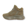 Women’s leather sneakers Lonza 179728 obj-133 khaki for mid-season