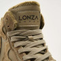 Women’s leather sneakers Lonza 179728 obj-133 khaki for mid-season
