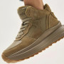 Women’s leather sneakers Lonza 179728 obj-133 khaki for mid-season