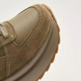 Women’s leather sneakers Lonza 179728 obj-133 khaki for mid-season