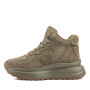 Women’s leather sneakers Lonza 179728 obj-133 khaki for mid-season