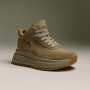 Women’s leather sneakers Lonza 179728 obj-133 khaki for mid-season