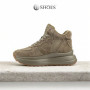 Women’s leather sneakers Lonza 179728 obj-133 khaki for mid-season
