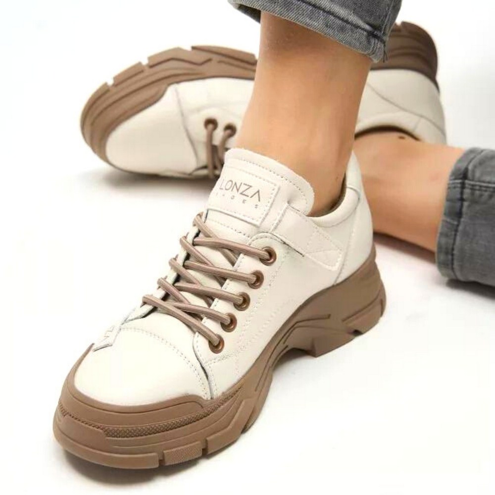 Women's leather sneakers Lonza model 5454