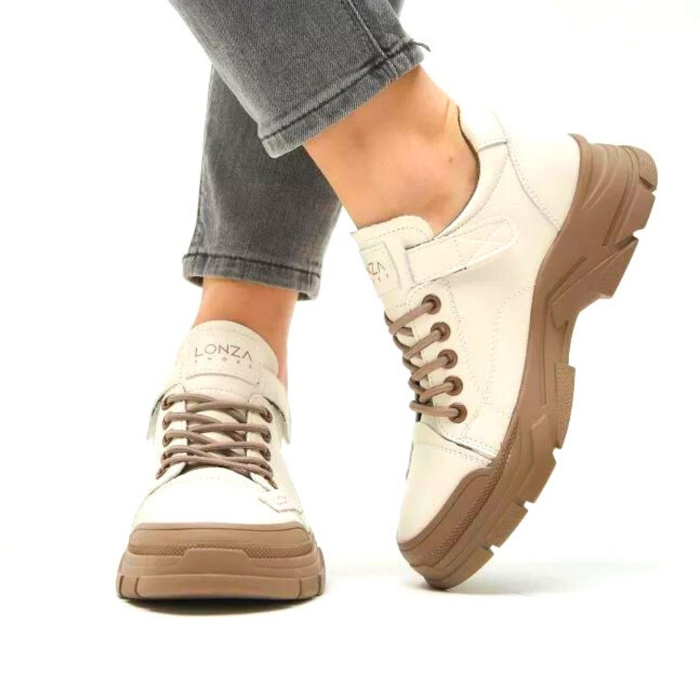 Women's leather sneakers Lonza model 5454