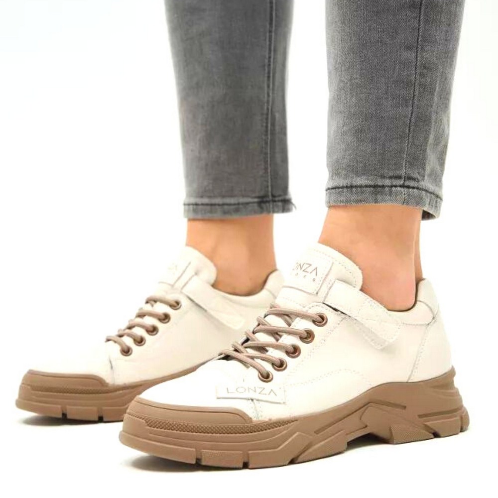 Women's leather sneakers Lonza model 5454