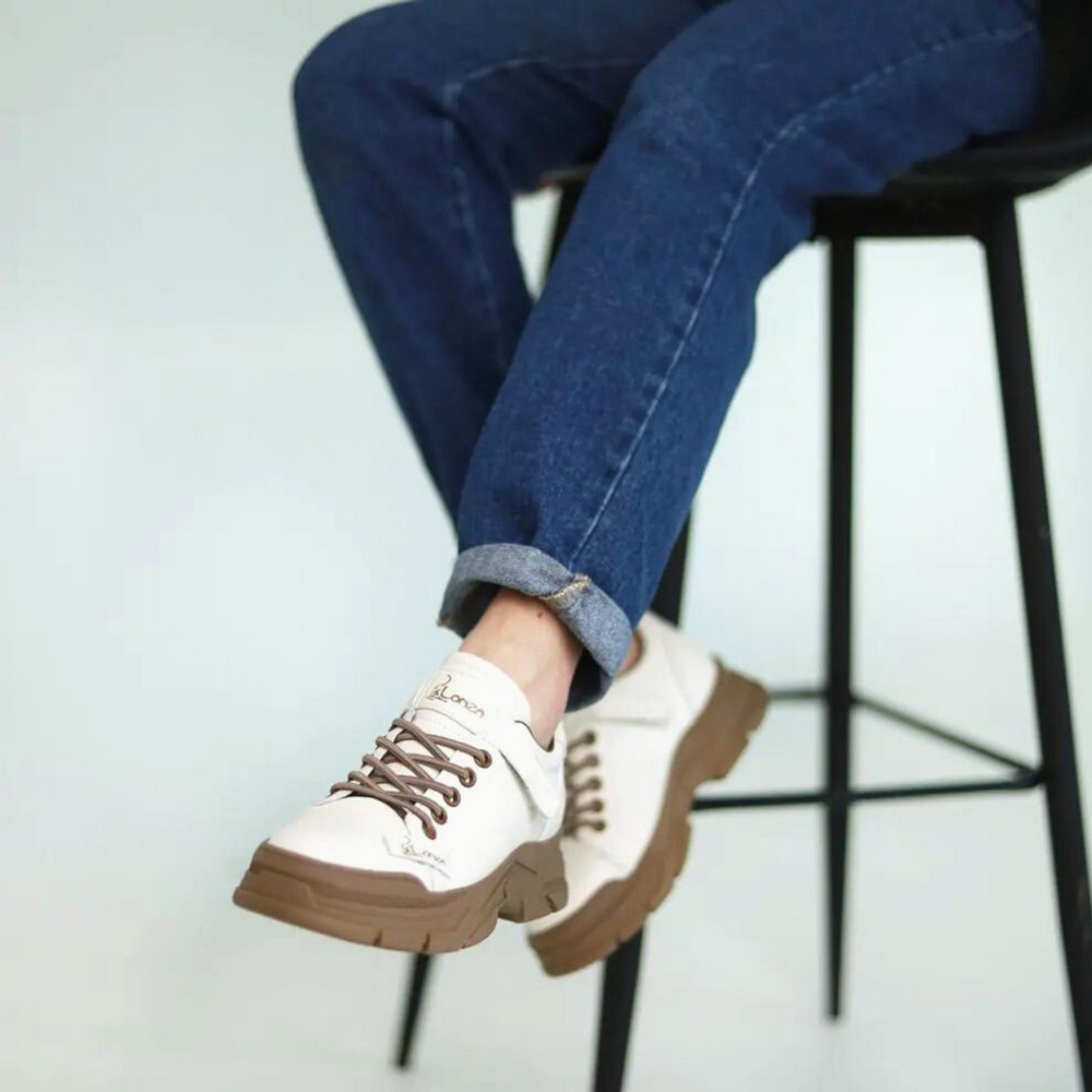 Women's leather sneakers Lonza model 5454