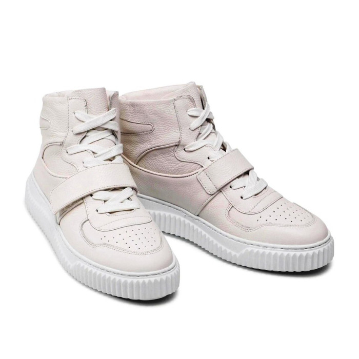 Женские кожаные высокие кроссовки Badura WI23-ANIMA-01 White 5461