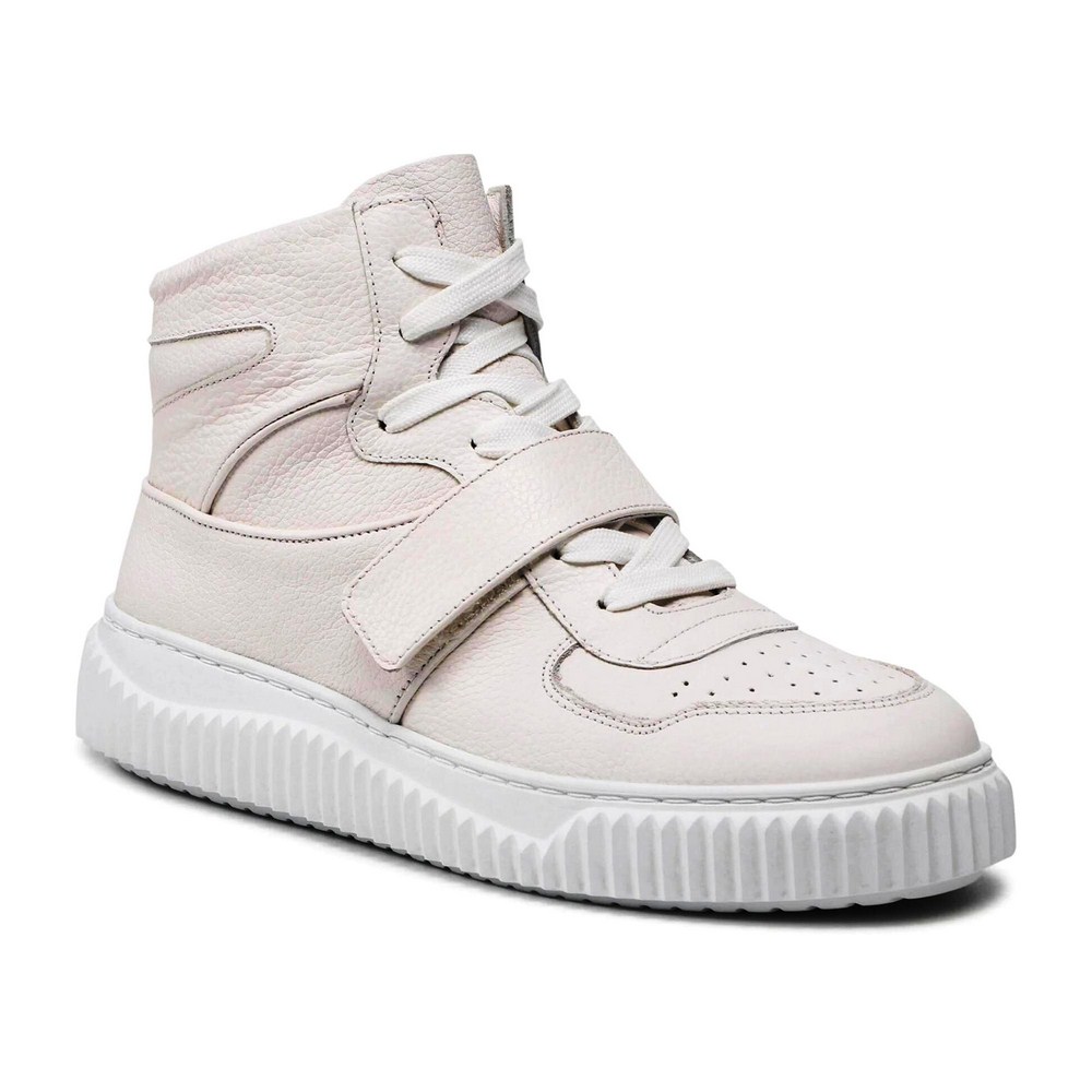 Женские кожаные высокие кроссовки Badura WI23-ANIMA-01 White 5461
