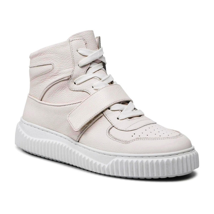 Женские кожаные высокие кроссовки Badura WI23-ANIMA-01 White 5461