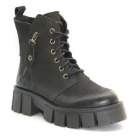 Women's black winter boots Contes 626 czarny rol 5463 discounted size 36 in genuine leather and genuine wool from Polish factory