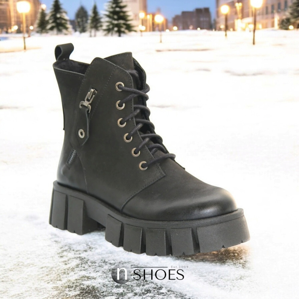 Жіночі чорні зимові черевики Contes 626 czarny czarny rol 5463