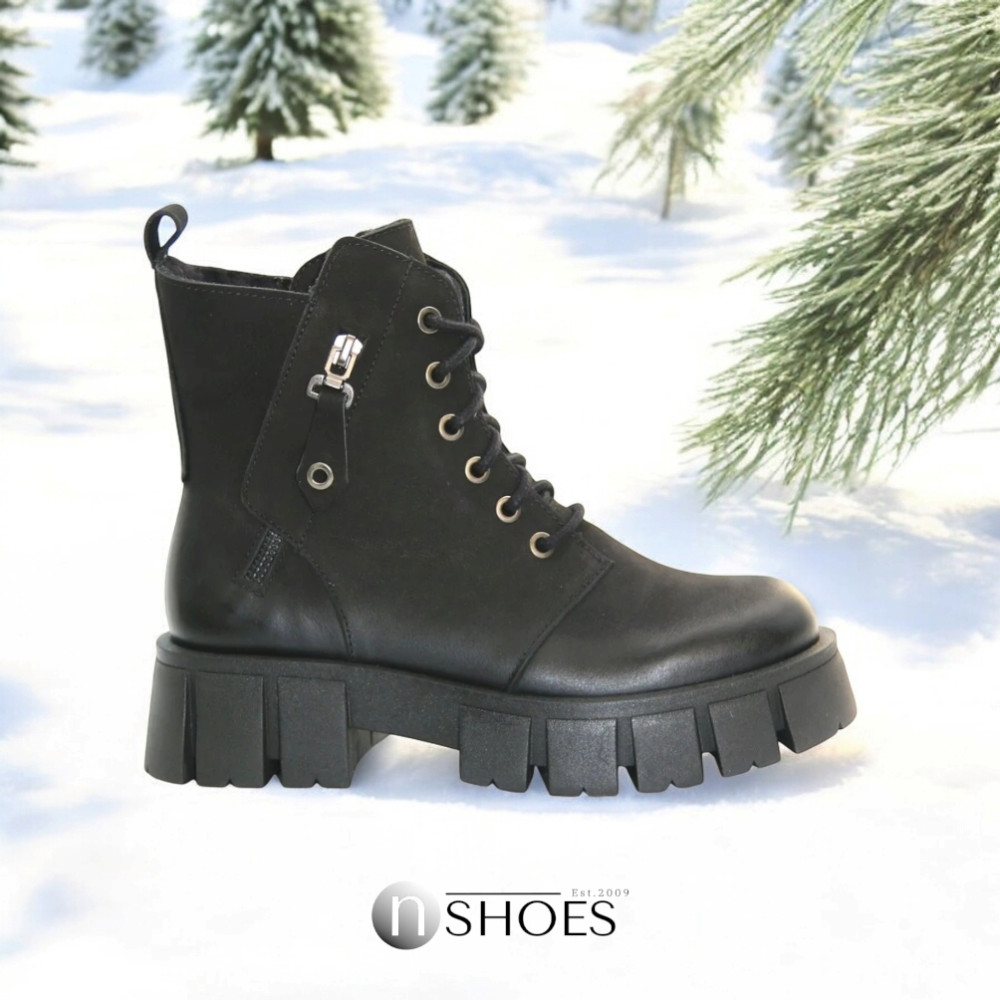 Жіночі чорні зимові черевики Contes 626 czarny czarny rol 5463