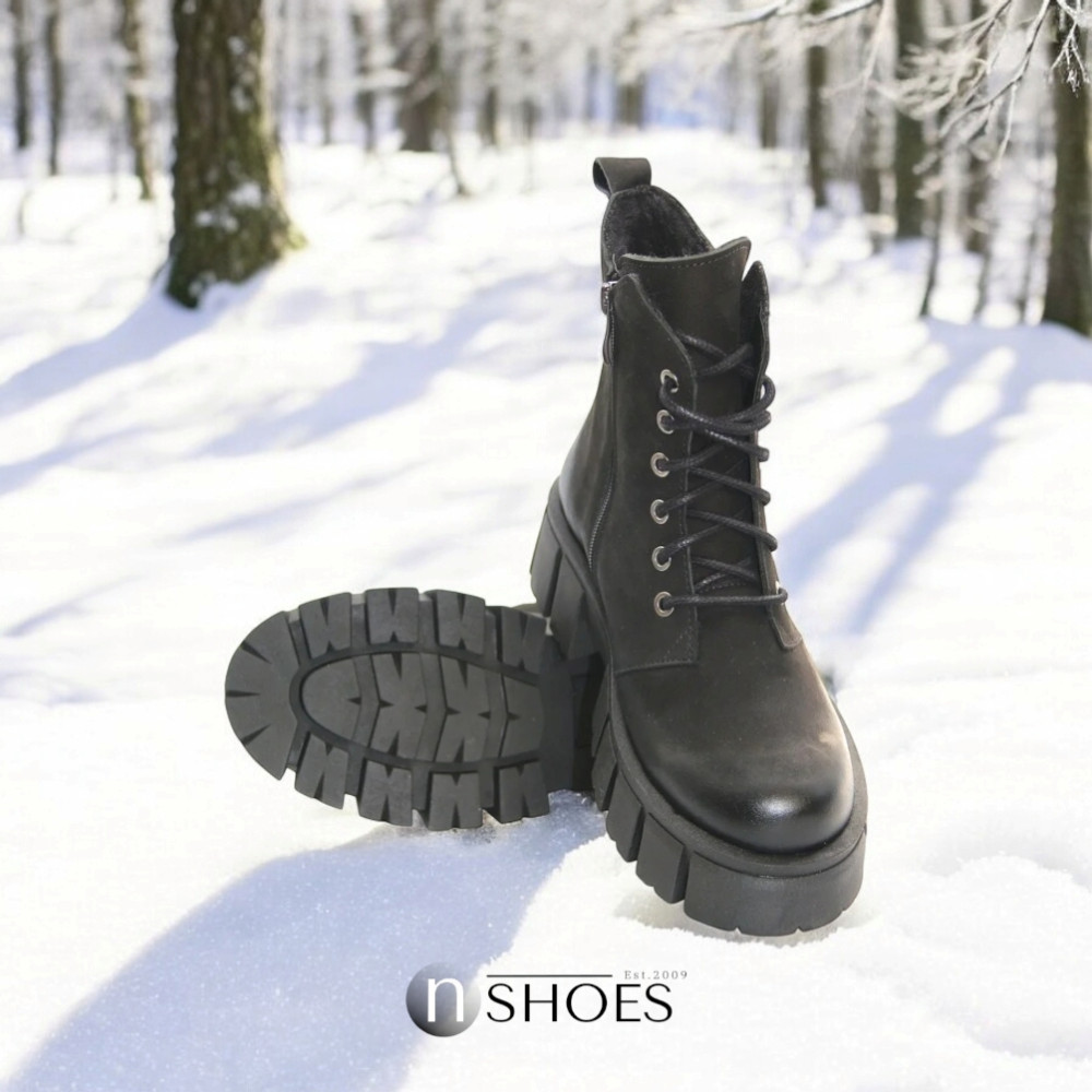 Жіночі чорні зимові черевики Contes 626 czarny czarny rol 5463