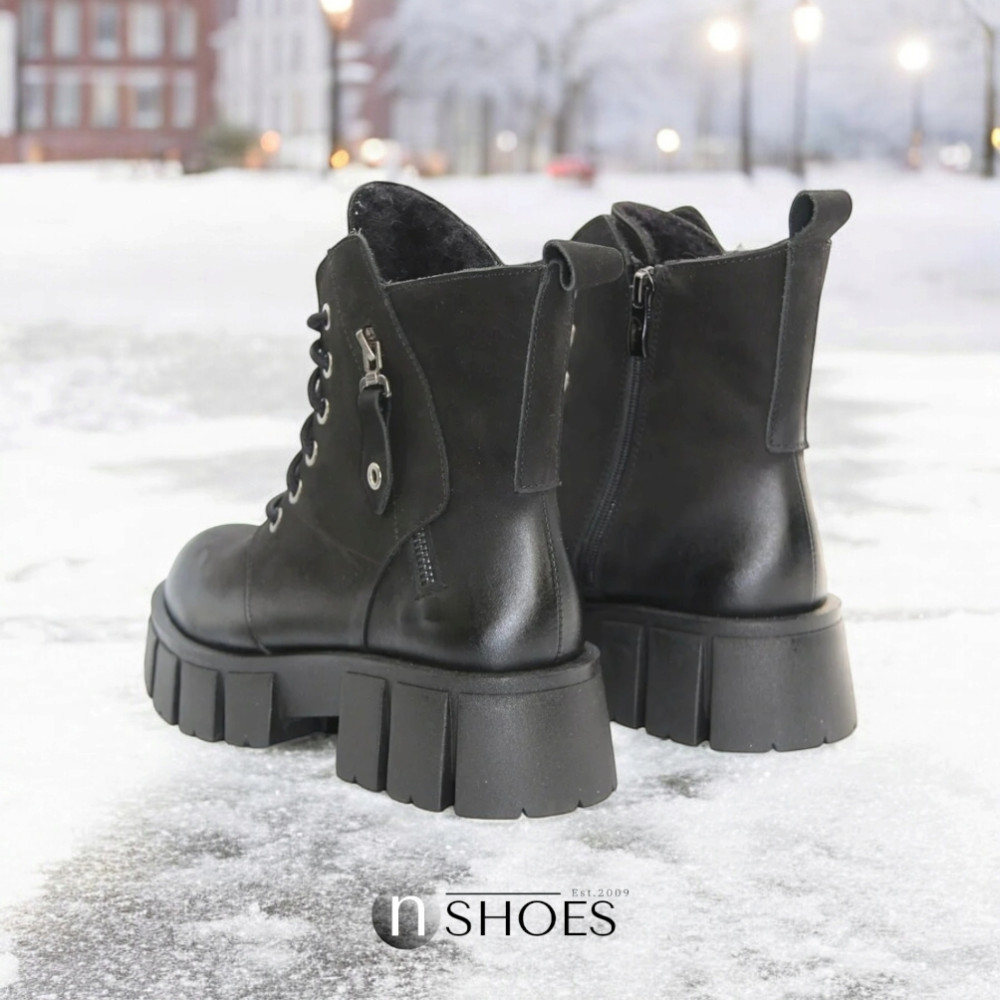 Жіночі чорні зимові черевики Contes 626 czarny czarny rol 5463