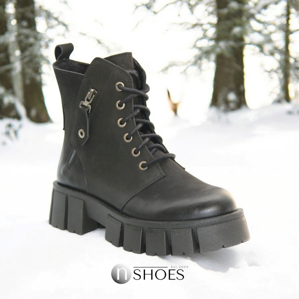 Жіночі чорні зимові черевики Contes 626 czarny czarny rol 5463