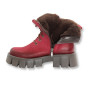 Contes 626 Bordo Flot 5464 Burgundy Winter Boots Made of Genuine Leather