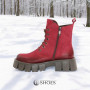 Contes 626 Bordo Flot 5464 Burgundy Winter Boots Made of Genuine Leather