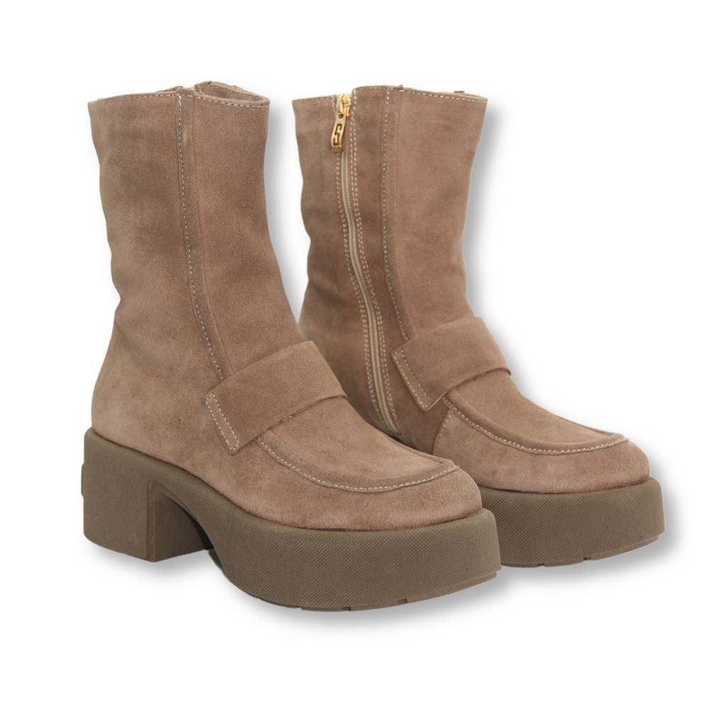 Жіночі бежеві зимові черевики Simen 6415a w.ebano 5465