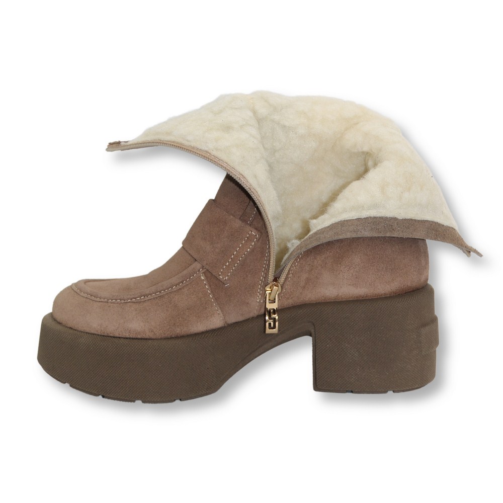 Жіночі бежеві зимові черевики Simen 6415a w.ebano 5465