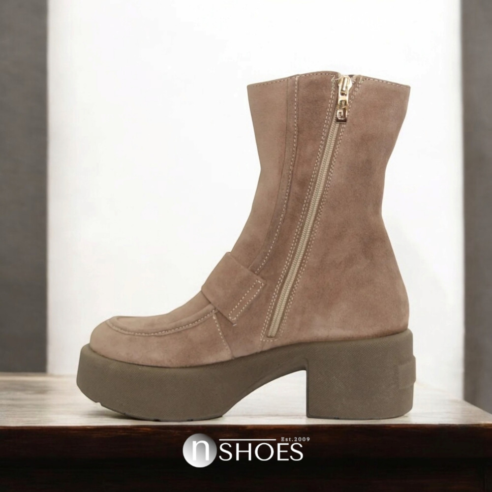 Жіночі бежеві зимові черевики Simen 6415a w.ebano 5465