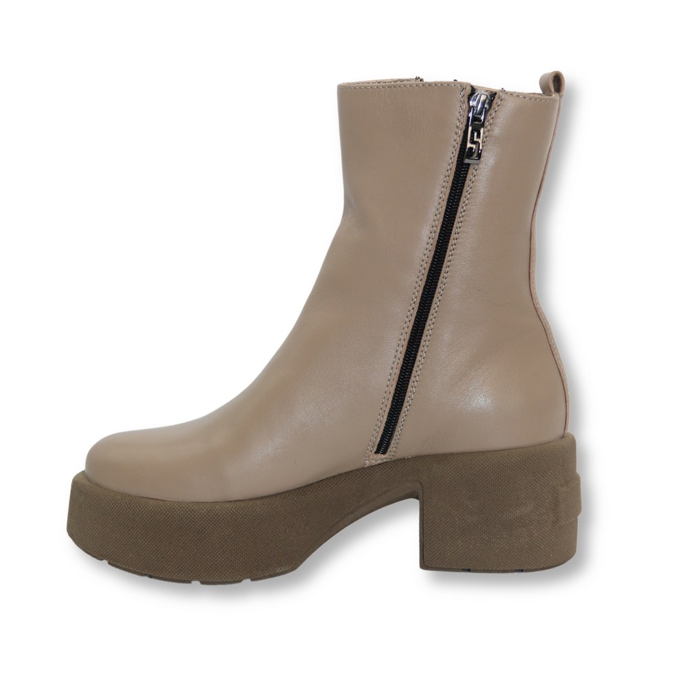 Женские модные бежевые зимние ботинки Simen 6449a ns bez 5466