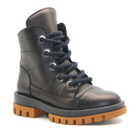 Women's black leather boots Steizer z11-340 5470 winter